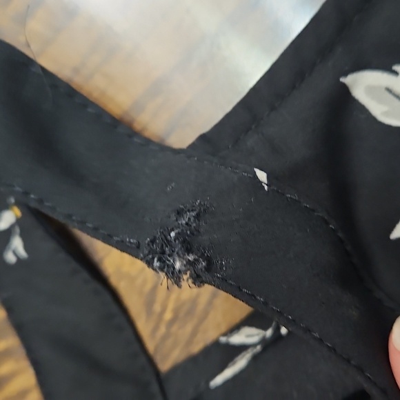 Torrid Black Tank Top with Blue and Yellow Floral Design - Picture 7 of 8